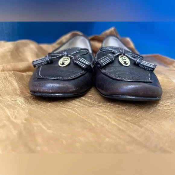 Etienne Aigner tassel loafer shoes, brown 8.5 - Picture 6 of 7